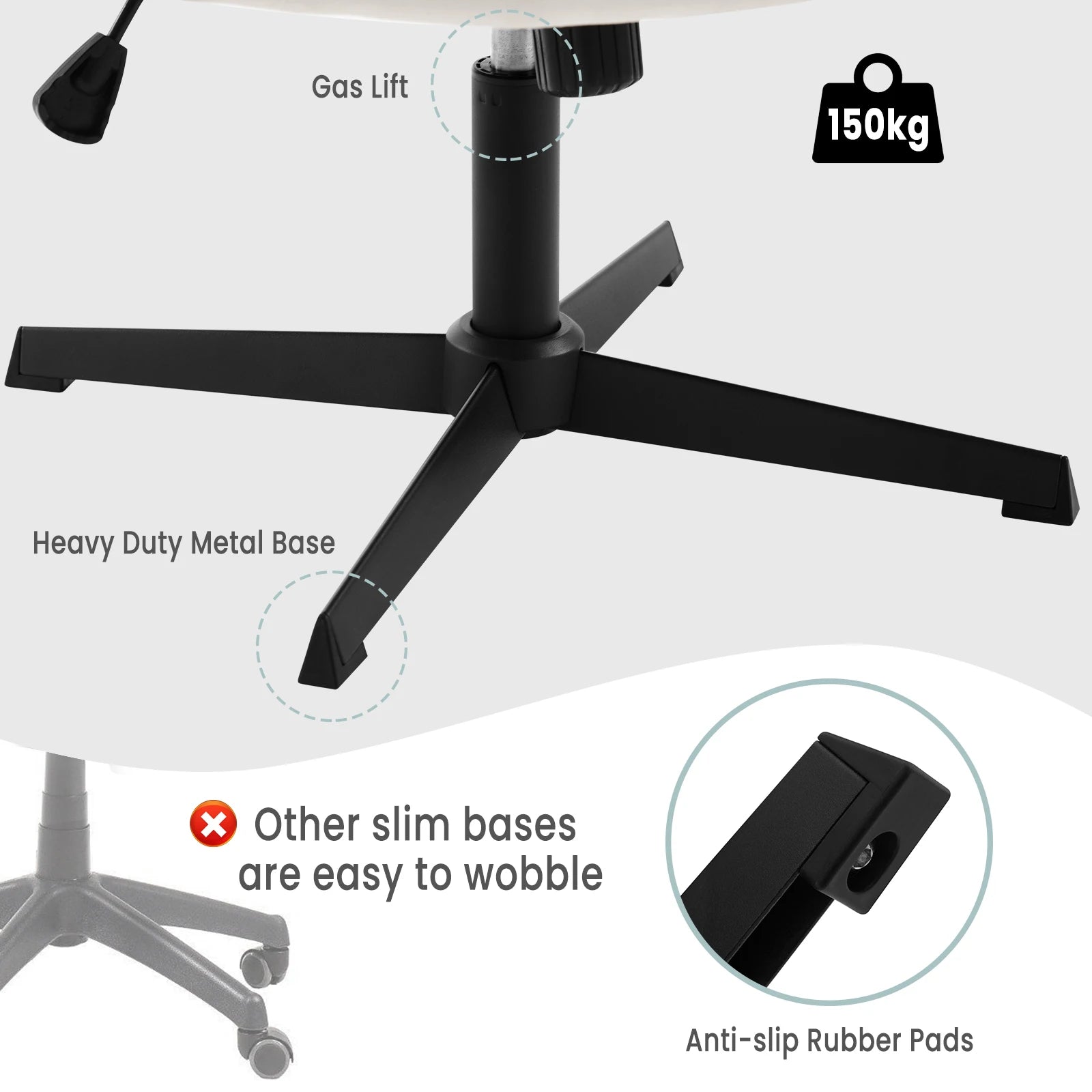 Drehbarer Relaxsessel Bürostuhl - Ergonomischer Samt Schreibtischstuhl, Höhenverstellbar, 360° Drehbar, Gepolstert - Unique Outlet
