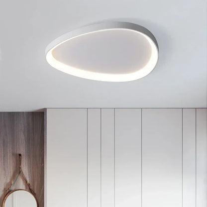 Zeitgenössische LED-Deckenleuchte - Moderne Wohnraum-, Küchen- und Restaurantbeleuchtung in Schwarz und Weiß - Unique Outlet