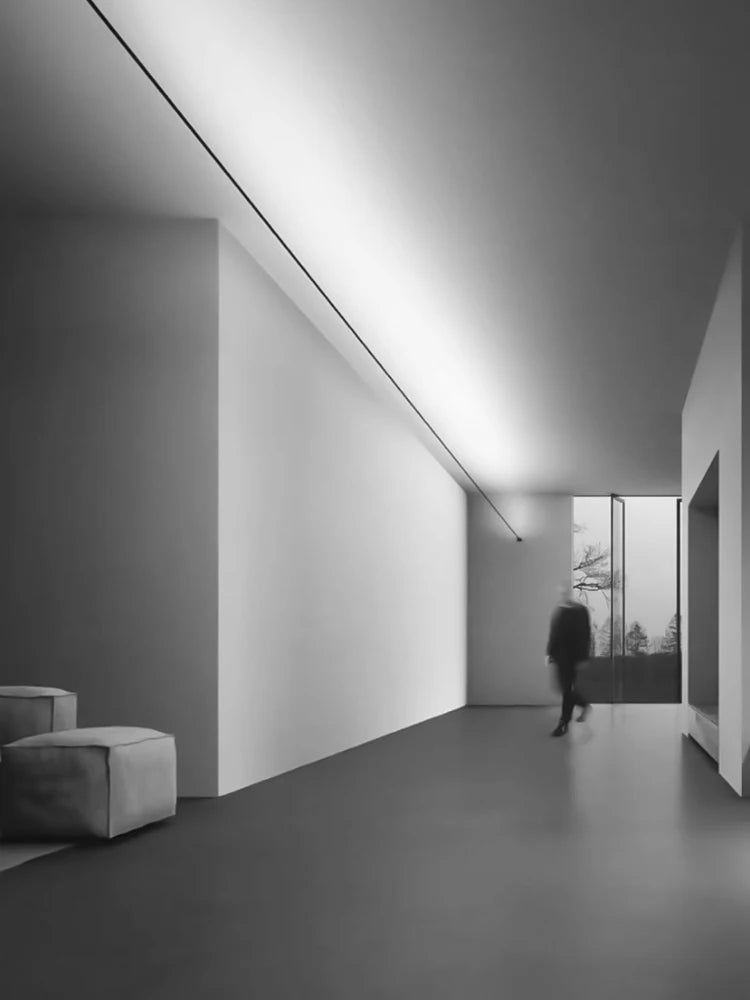 Schwarz-Weiße Lineare Wandleuchte Skyline Linea – Moderne LED-Lichtleiste für Wohnzimmer, Flure und Bars - Unique Outlet