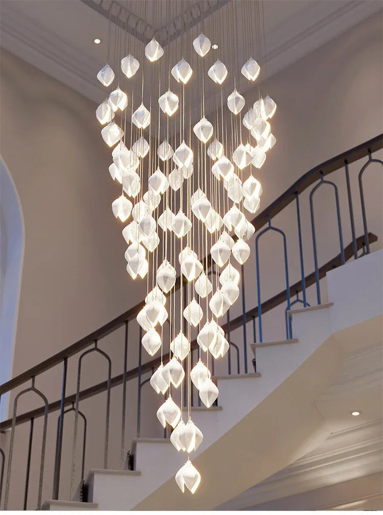 Moderne Keramik-Blütenform LED-Deckenleuchte - Unique Outlet