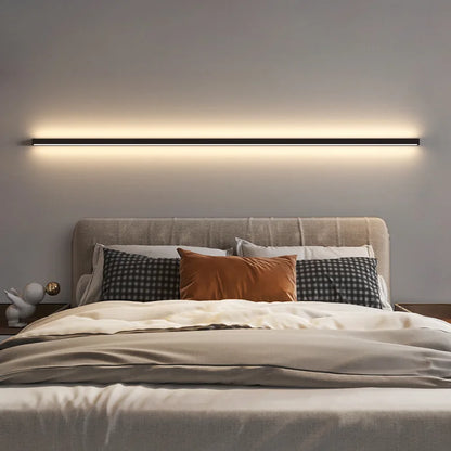 Minimalistische LED-Wandleuchten – Lange Streifen-Wandlampen für Schlafzimmer und Bad in Schwarz, Gold, Weiß - Unique Outlet