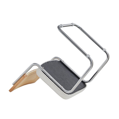 Elegantes Stuhlset mit Rattan-Rückenlehne und Metallgestell, 2er-Set - Unique Outlet