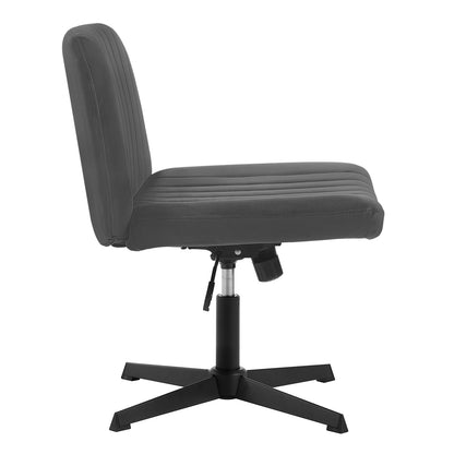 Drehbarer Relaxsessel Bürostuhl - Ergonomischer Samt Schreibtischstuhl, Höhenverstellbar, 360° Drehbar, Gepolstert - Unique Outlet