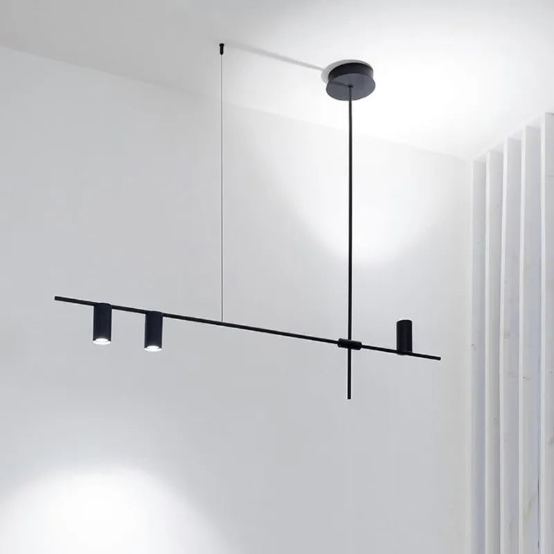 Moderner LED Pendelleuchter - Elegantes Design in Schwarz und Gold für Esszimmer, Küche und Hotel - Unique Outlet