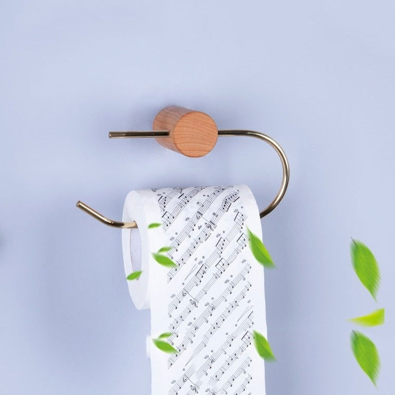 Kreativer Bohrfreier Halter im nordischen Stil, Toilettenpapierhalter aus Messing, Handtuchhalter, Toilettenpapier-Spender - Unique Outlet
