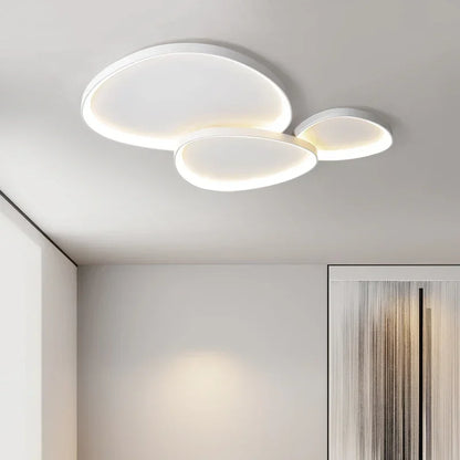 Zeitgenössische LED-Deckenleuchte - Moderne Wohnraum-, Küchen- und Restaurantbeleuchtung in Schwarz und Weiß - Unique Outlet