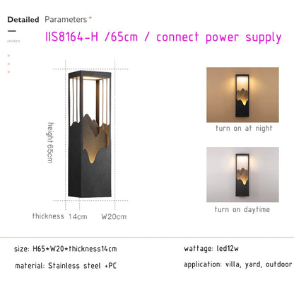 LED-Außenlicht, Wasserdicht, Garten-Dekorationslampen, für Balkon, Innenhof, Straße, Wandleuchte, Außenleuchten - Unique Outlet