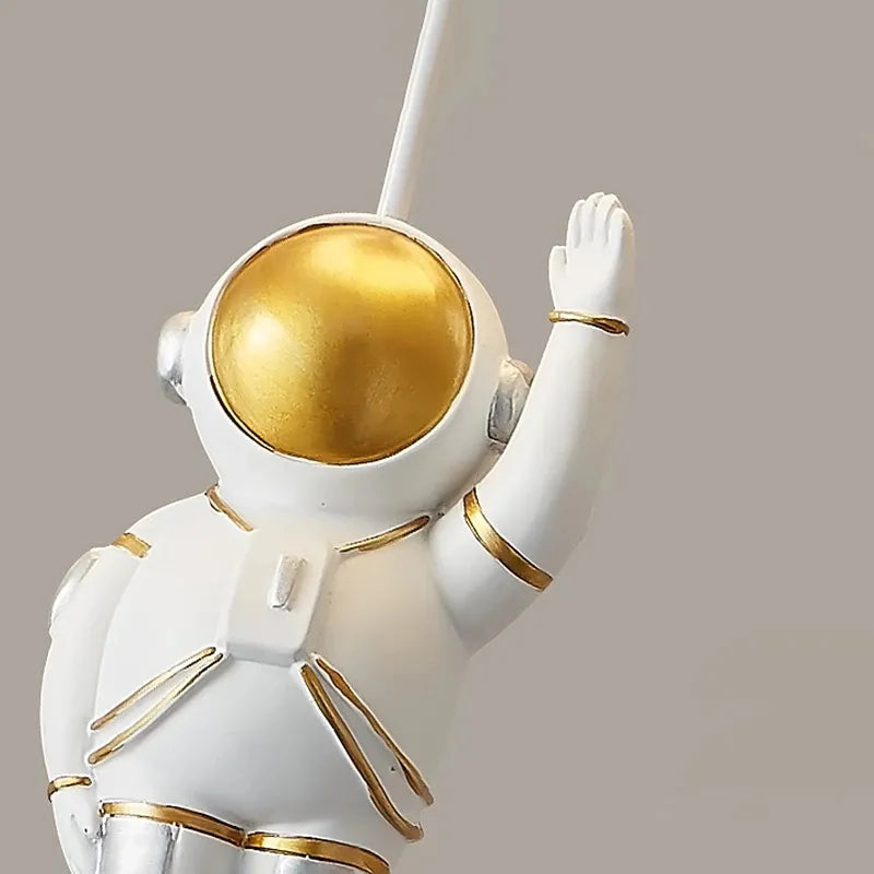 Moderne LED-Astronaut-Ballon-Pendelleuchten – Kreative Kinderzimmer-Dekoration mit Glasball-Hängelampen - Unique Outlet