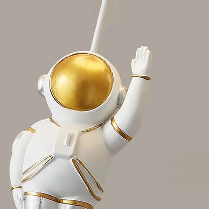 Moderne LED-Astronaut-Ballon-Pendelleuchten – Kreative Kinderzimmer-Dekoration mit Glasball-Hängelampen - Unique Outlet