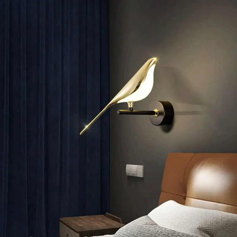 Moderne LED-Wandlampen mit Touch-Schalter für Innenräume – Silberne und Goldene Wandleuchten, Wandappliken zur Dekoration, geeignet für Schlafzimmer - Unique Outlet