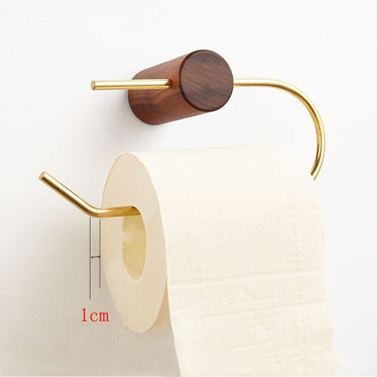 Kreativer Bohrfreier Halter im nordischen Stil, Toilettenpapierhalter aus Messing, Handtuchhalter, Toilettenpapier-Spender - Unique Outlet