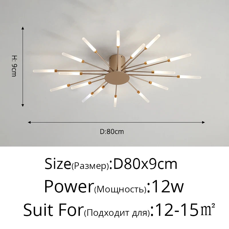"Glänzender Mittelpunkt" Moderner LED Deckenleuchter - Unique Outlet