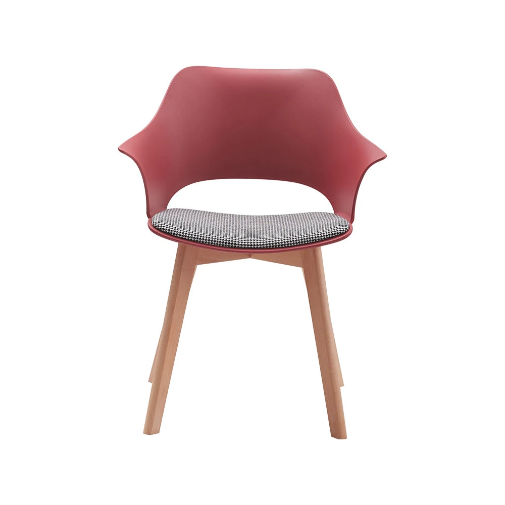 4er-Set Moderne Esszimmerstühle mit Polsterung im Retro-Stil - Unique Outlet