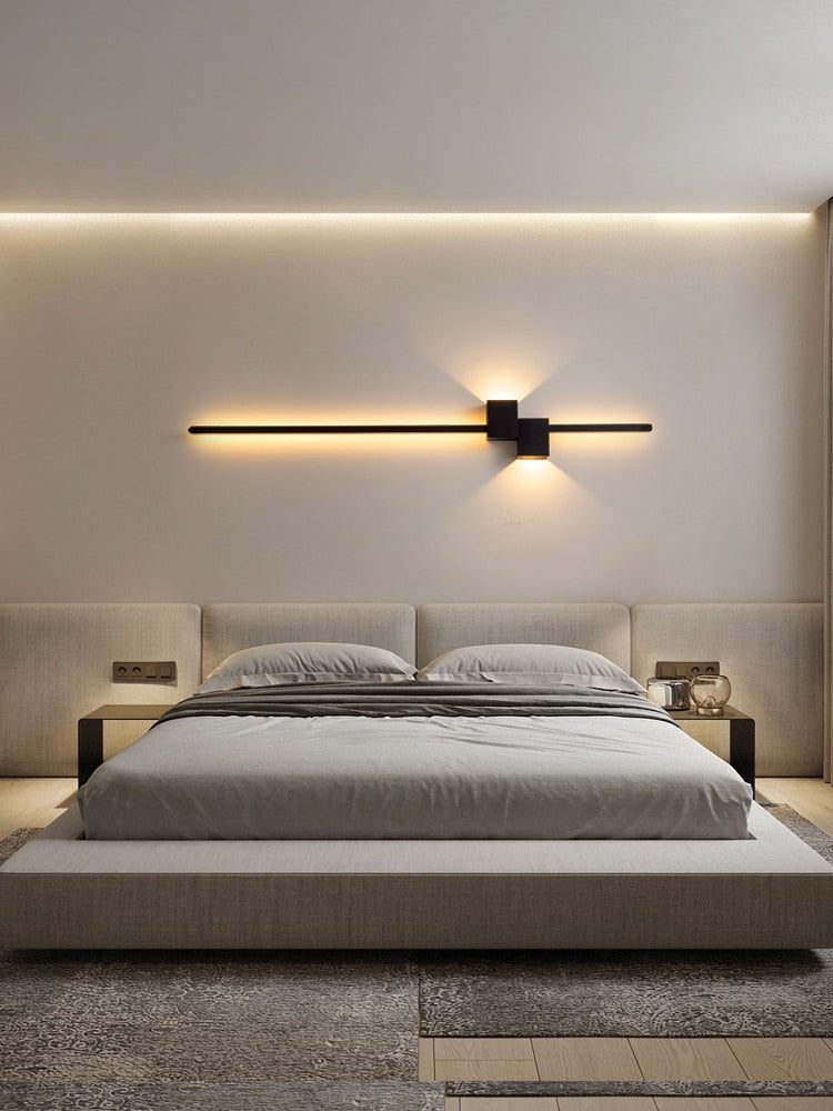 Minimalistische Streifen-Wandleuchte, von Designern empfohlen, für Schlafzimmer, Wohnzimmer und moderne, kreative Räumlichkeiten - Unique Outlet