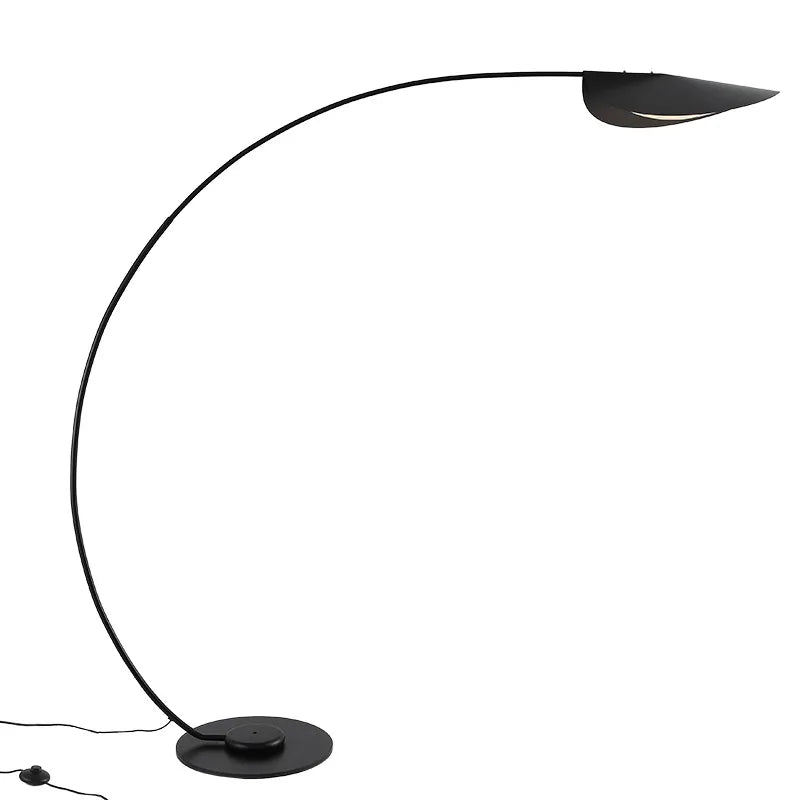 Moderne Parabola LED-Stehleuchte – Elegantes Schwarz für Wohn- und Schlafbereich - Unique Outlet