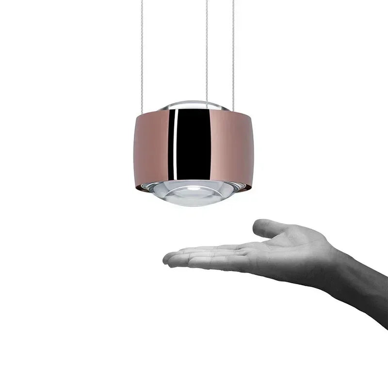 Minimalistische LED-Hängeleuchten | Goldene und Weiße Pendelleuchte für Esstisch und Kücheninsel | Dekorativer Metallglanz für Schlafzimmer und Wohnbereich - Unique Outlet