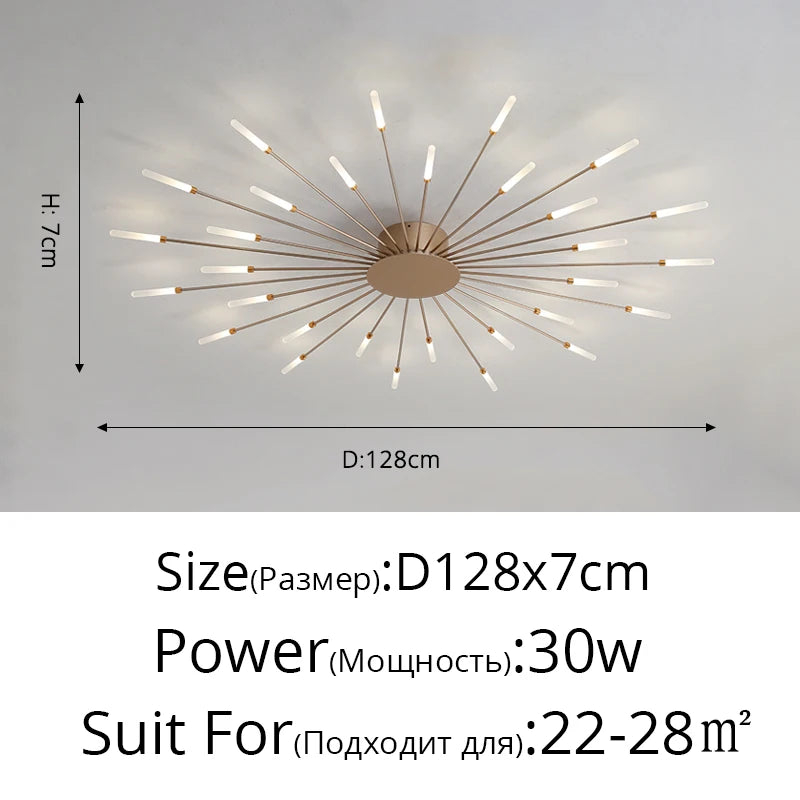 "Glänzender Mittelpunkt" Moderner LED Deckenleuchter - Unique Outlet