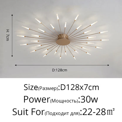"Glänzender Mittelpunkt" Moderner LED Deckenleuchter - Unique Outlet