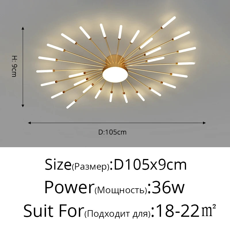 "Glänzender Mittelpunkt" Moderner LED Deckenleuchter - Unique Outlet