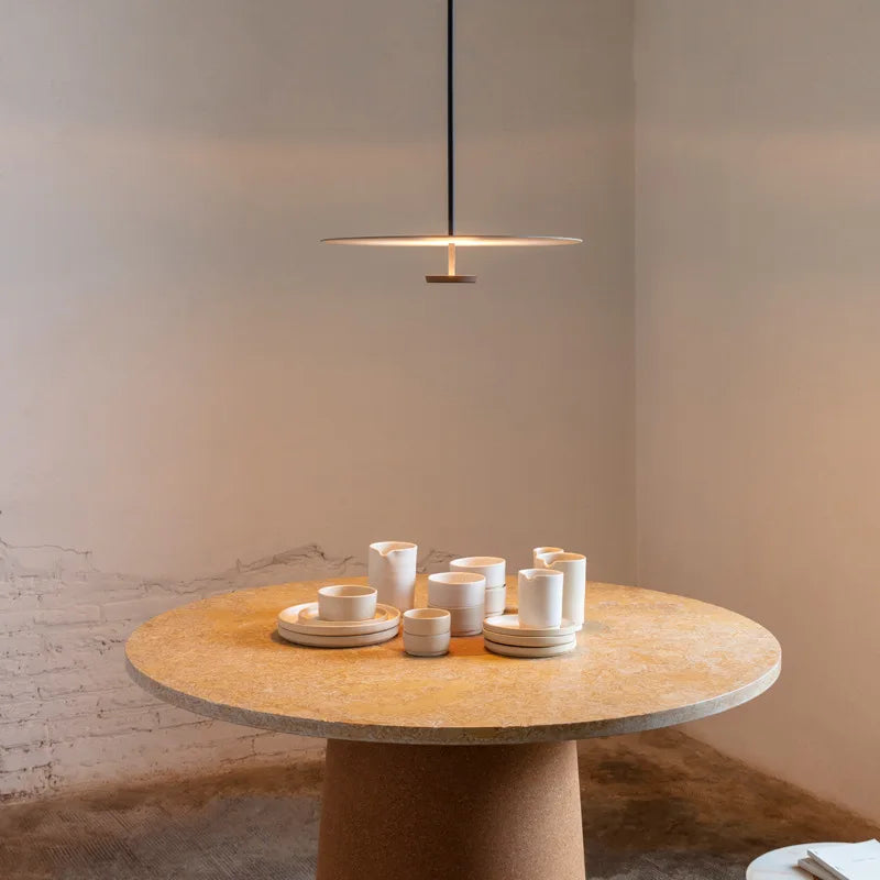 Nordischer Runder Esszimmer-Kronleuchter – Moderne Minimalistische Pendelleuchte für Schlafzimmer und Bar - Unique Outlet