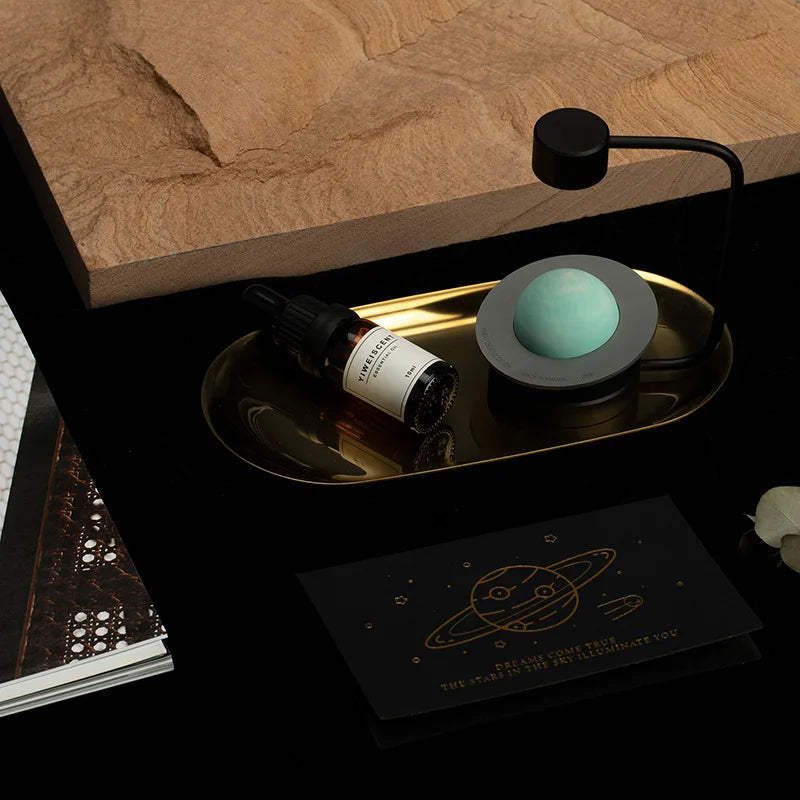 Schwebender Asteroiden-Diffusor - Betonplaneten Aromatherapie - Innovatives, feuerloses Dufterlebnis - Dekoratives Schreibtisch-Accessoire - Unique Outlet