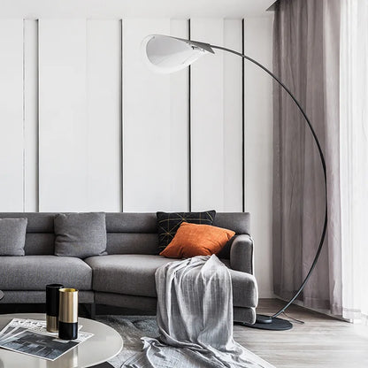 Moderne Parabola LED-Stehleuchte – Elegantes Schwarz für Wohn- und Schlafbereich - Unique Outlet