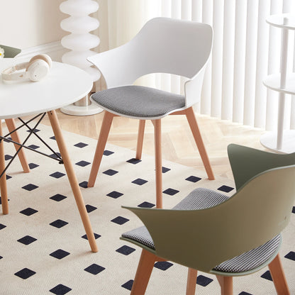 4er-Set Moderne Esszimmerstühle mit Polsterung im Retro-Stil - Unique Outlet