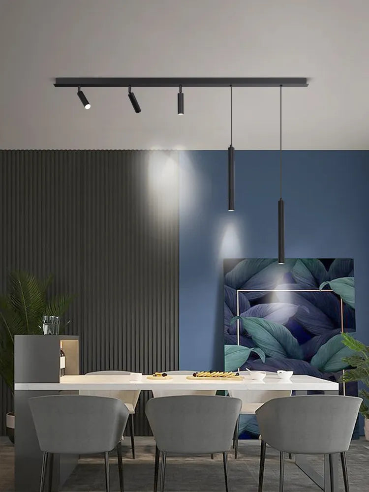 Nordische Moderne Streifen-LED-Deckenlampe – Minimalistisches Design für Restaurants, Bars und Kücheninseln - Unique Outlet