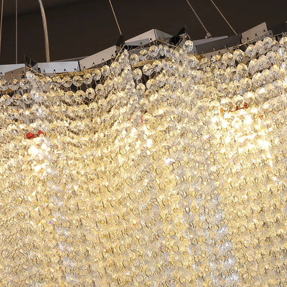 Große Luxus-Kristall-Kronleuchter in Gold und Chrom – Elegante Hängeleuchten für Wohnzimmer, Hotelhallen und Treppenhäuser - Unique Outlet