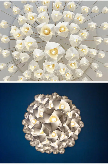 Moderne Keramik-Blütenform LED-Deckenleuchte - Unique Outlet