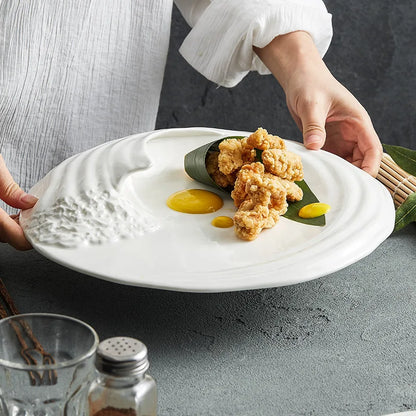 Kreativ Design Hailang Keramik Servierplatte für Gourmetpräsentationen - Unique Outlet