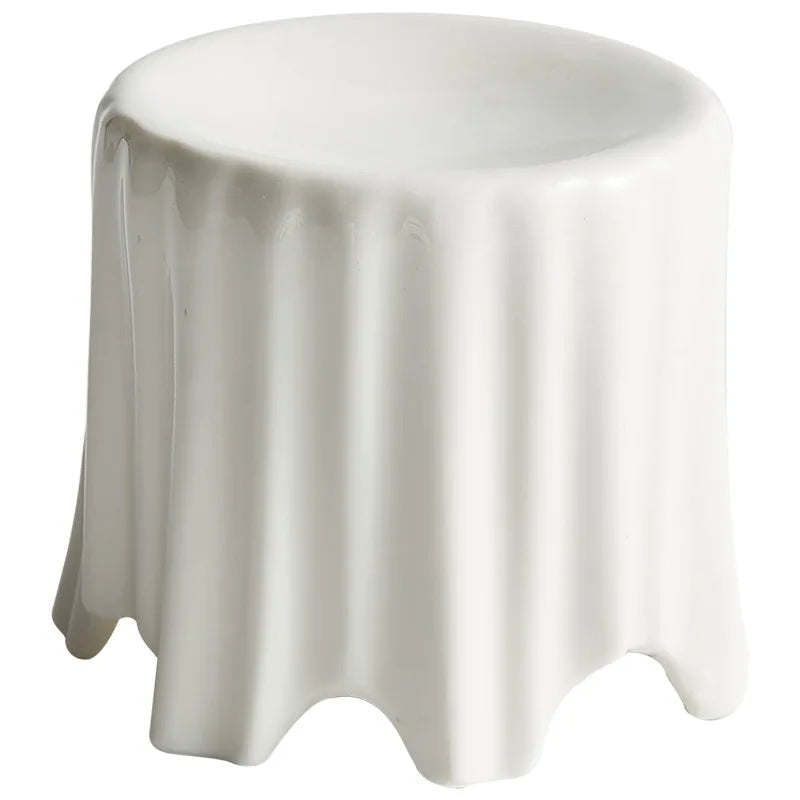 Hochfuß-Servierplatte in Weiß mit Künstlerischem Design für Exquisite Tischpräsentationen - Unique Outlet