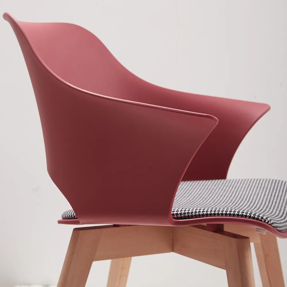 4er-Set Moderne Esszimmerstühle mit Polsterung im Retro-Stil - Unique Outlet