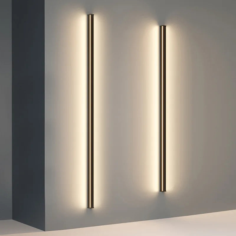 Minimalistische LED-Wandleuchten – Lange Streifen-Wandlampen für Schlafzimmer und Bad in Schwarz, Gold, Weiß - Unique Outlet
