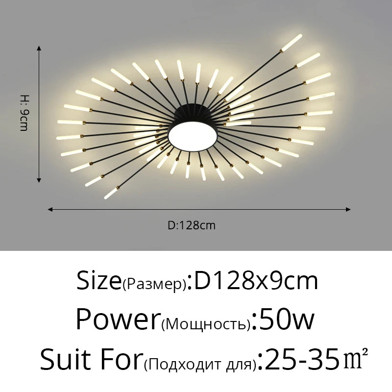 "Glänzender Mittelpunkt" Moderner LED Deckenleuchter - Unique Outlet