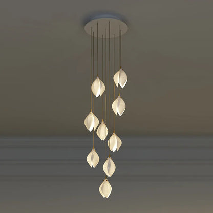 Moderne Keramik-Blütenform LED-Deckenleuchte - Unique Outlet