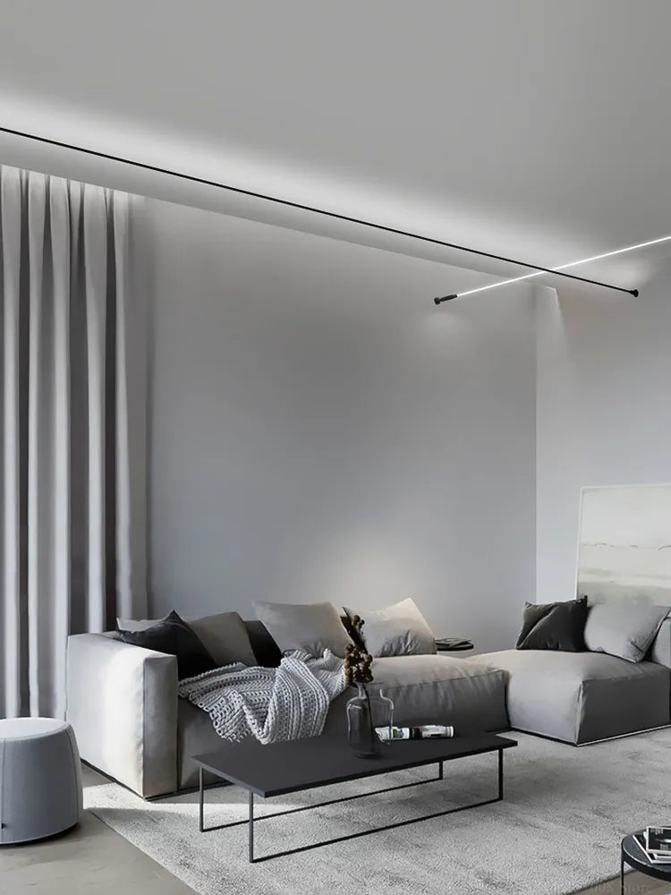 Schwarz-Weiße Lineare Wandleuchte Skyline Linea – Moderne LED-Lichtleiste für Wohnzimmer, Flure und Bars - Unique Outlet