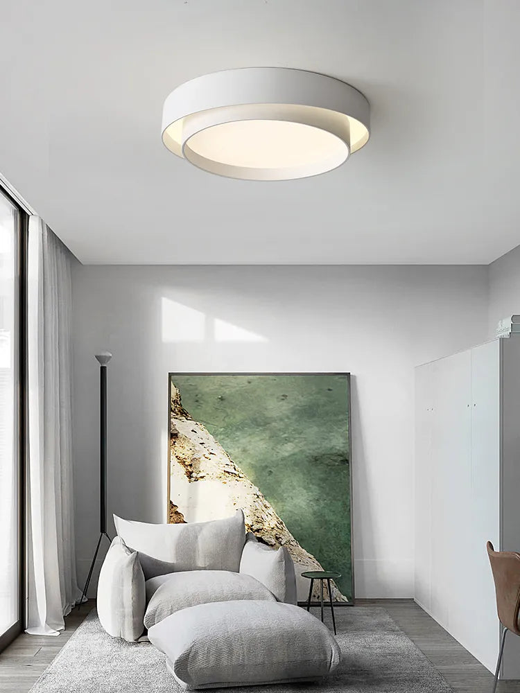 Minimalistische Deckenlampe 2023, Modernes nordisches Design, LED, für Wohnzimmer und Schlafzimmer - Unique Outlet