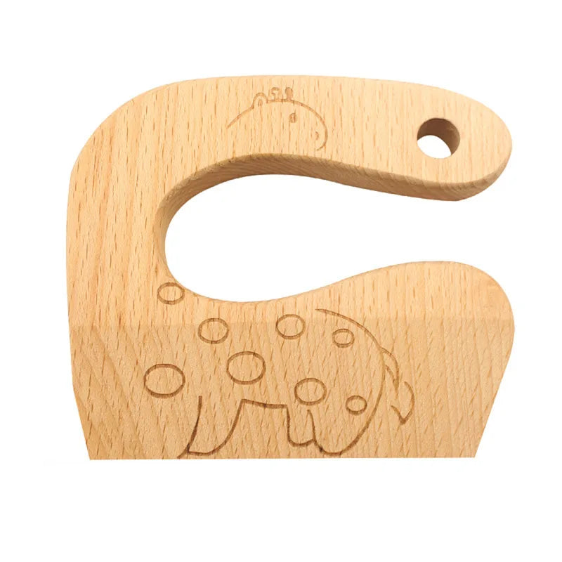 Safe Kitchen Cutting Toy Kids Wooden Cooking CutterFish-Shaped Children'S Kitchen Tools Cute Vegetables Fruits Knife Safety - Unique Outlet