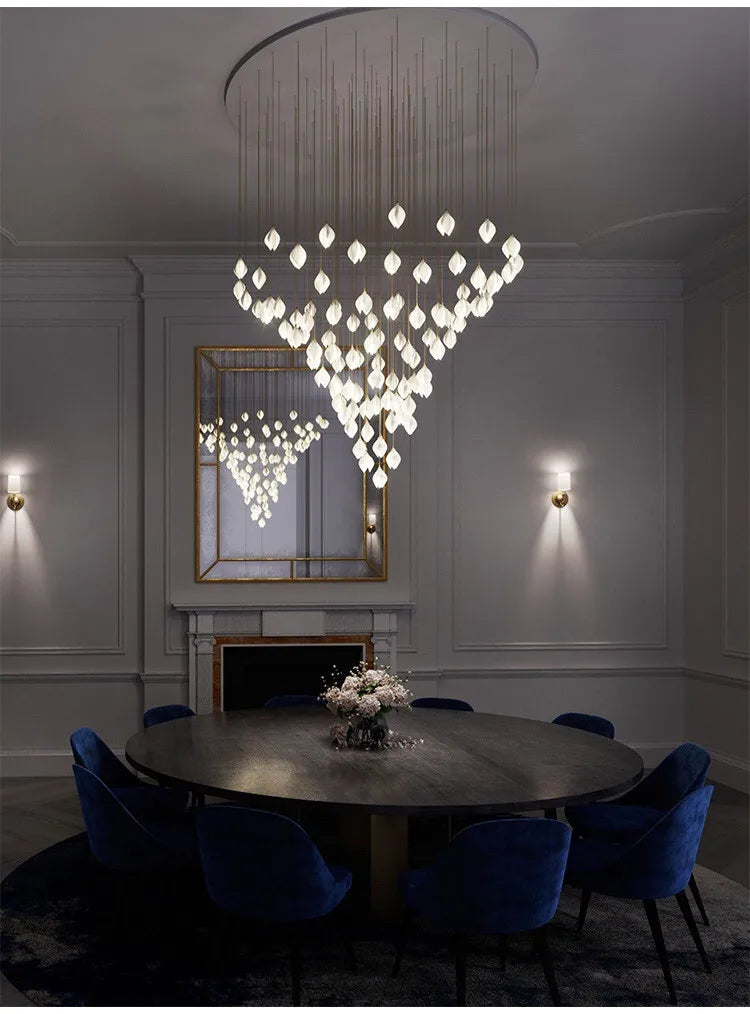 Moderne Keramik-Blütenform LED-Deckenleuchte - Unique Outlet