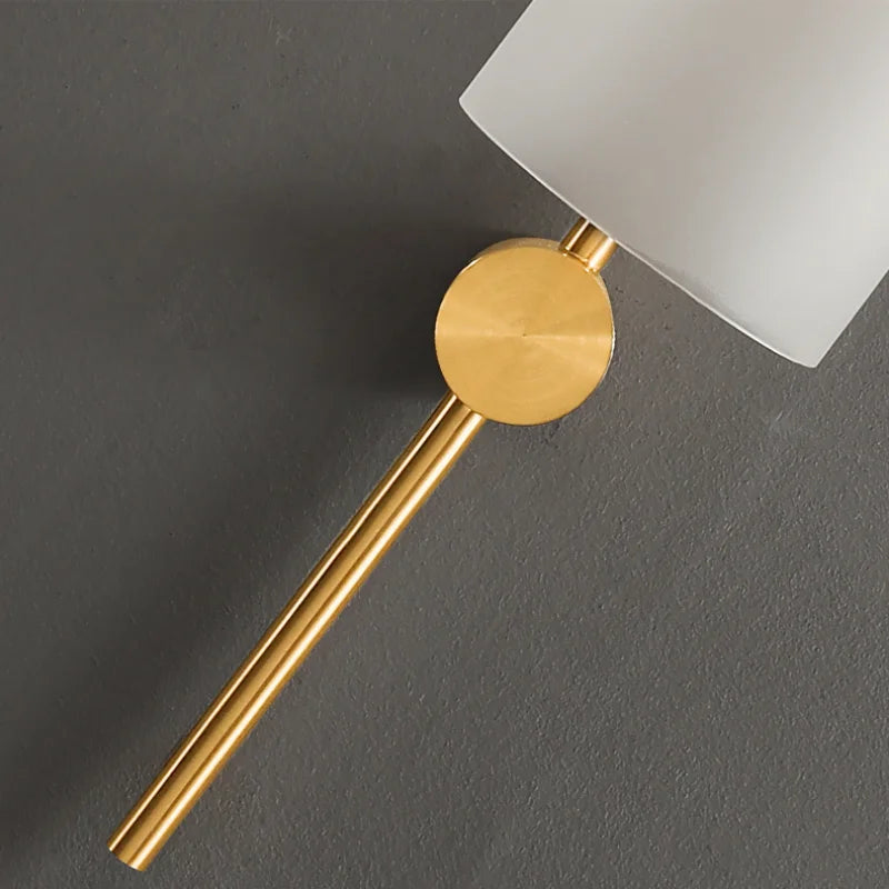 Nordische Lange Glas-Wandleuchte – Luxuriöse Metalllampe für Schlafzimmer, Badezimmer und Wohnraum - Unique Outlet