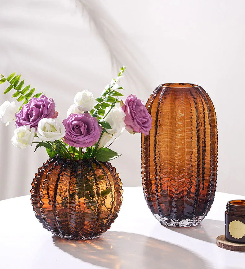 Simulierte Kaktus Glasvase – Dekoratives Gefäß für Hydrokultur und Blumenarrangements - Unique Outlet