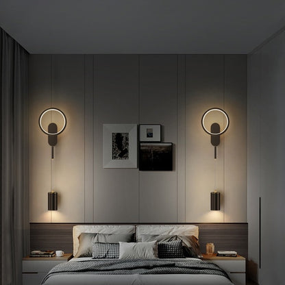 Neue Schlafzimmer-Wandleuchte für Nachttisch: Luxuriöse, moderne und einfache nordische Korridor-Leuchte, ideal für Wohnzimmer-Hintergrundbeleuchtung - Unique Outlet
