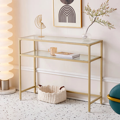 Moderner Minimalistischer Konsolentisch mit Marmor-Effekt - Unique Outlet