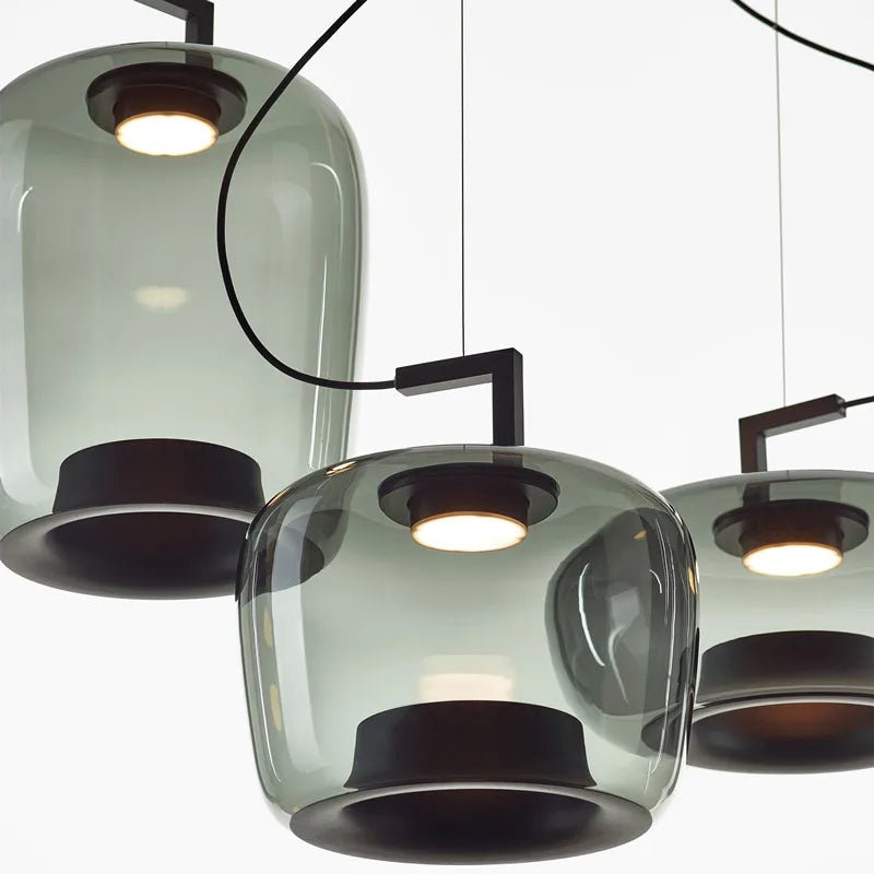 Nordische LED-Pendelleuchten - Moderne Hängende Kronleuchter aus Glas für Wohn- und Esszimmer - Unique Outlet