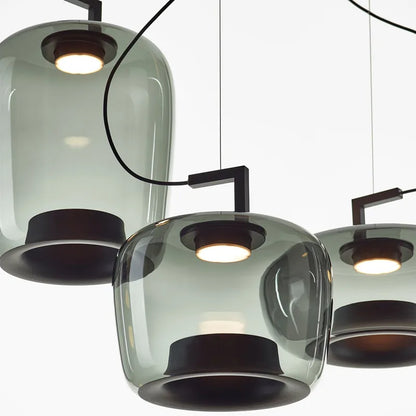 Nordische LED-Pendelleuchten - Moderne Hängende Kronleuchter aus Glas für Wohn- und Esszimmer - Unique Outlet