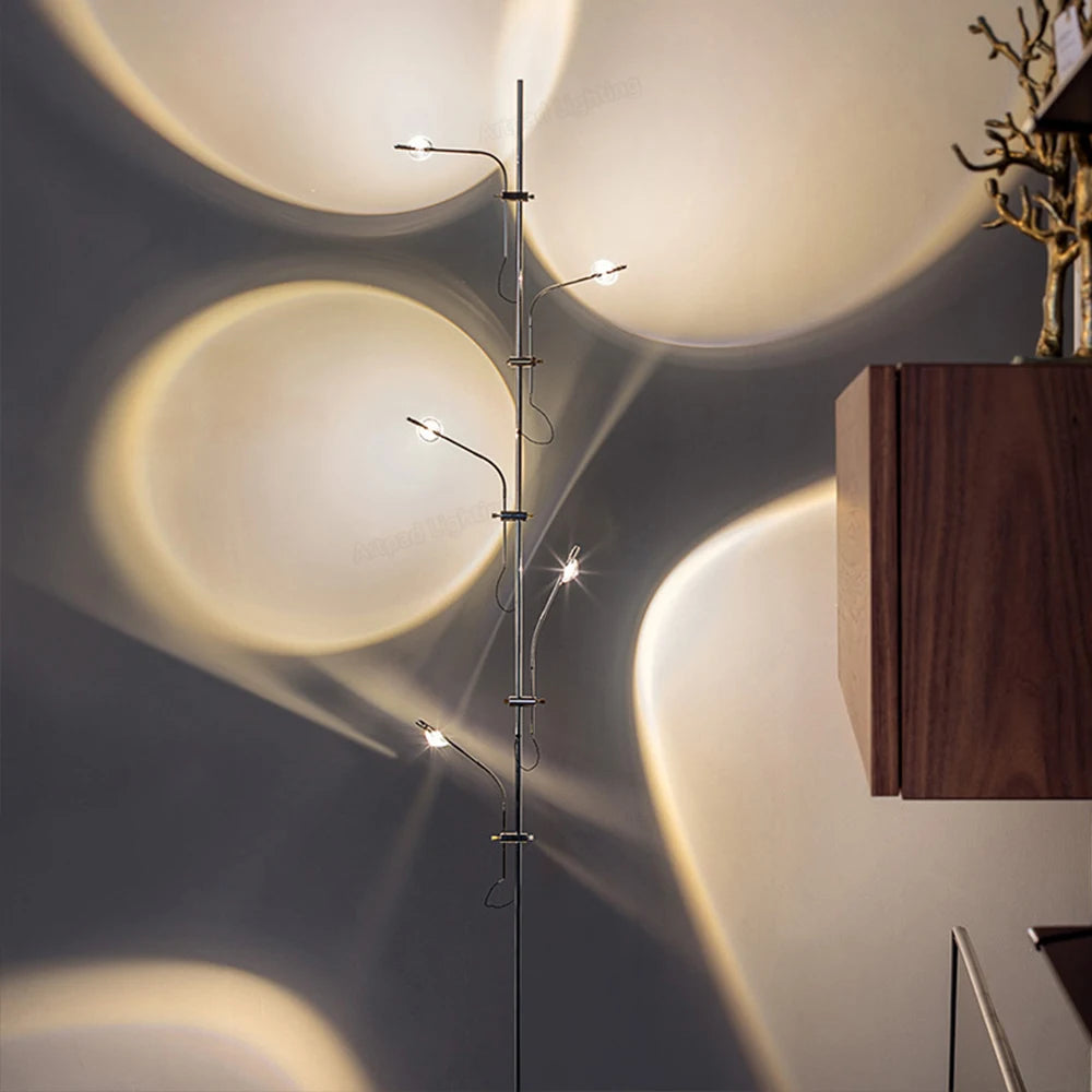 Italienisches Design LED Stehleuchte – Regenbogen-Projektionslampe für atmosphärisches Licht - Unique Outlet