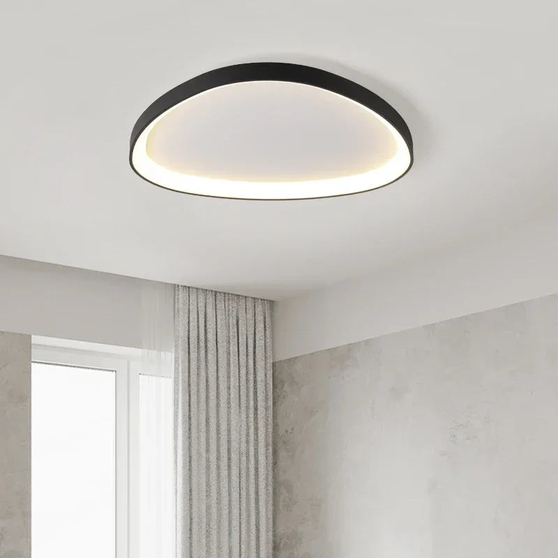 Zeitgenössische LED-Deckenleuchte - Moderne Wohnraum-, Küchen- und Restaurantbeleuchtung in Schwarz und Weiß - Unique Outlet