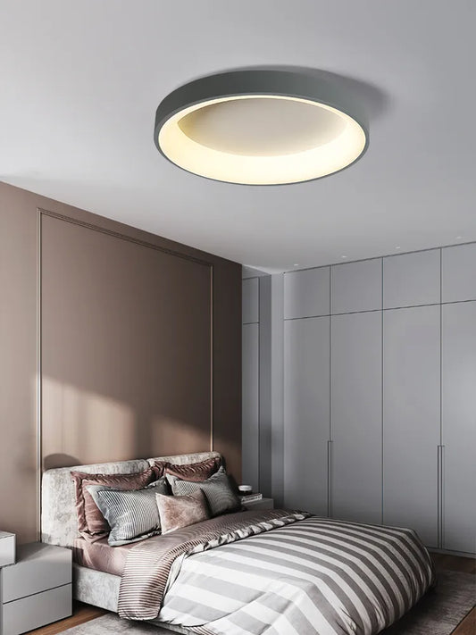 Warmes Schlafzimmerlicht im Nordischen Minimalistischen Stil – Moderne Italienische Runde LED-Lampe für Wohnzimmer und Schlafzimmer - Unique Outlet