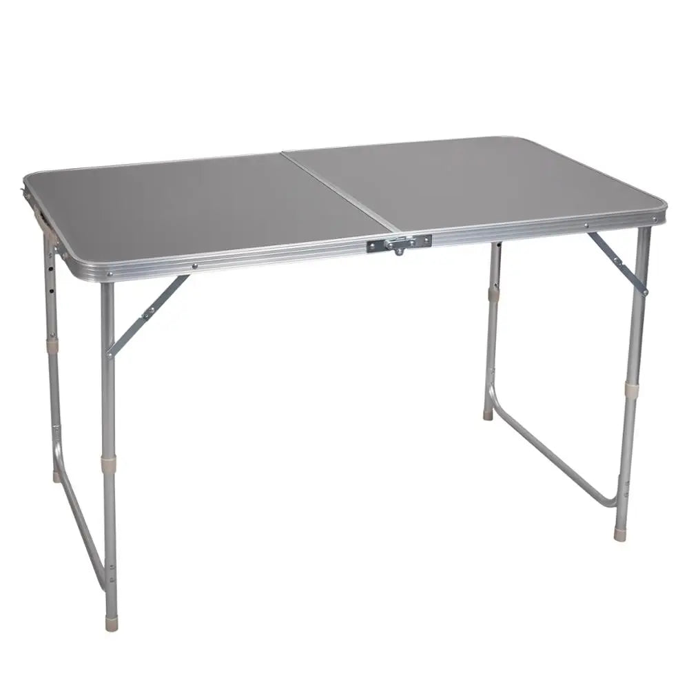 Weißer Campingtisch - Leichter, Faltbarer Outdoor-Gartentisch für Picknick, Balkon und Markt, Höhenverstellbar - Unique Outlet